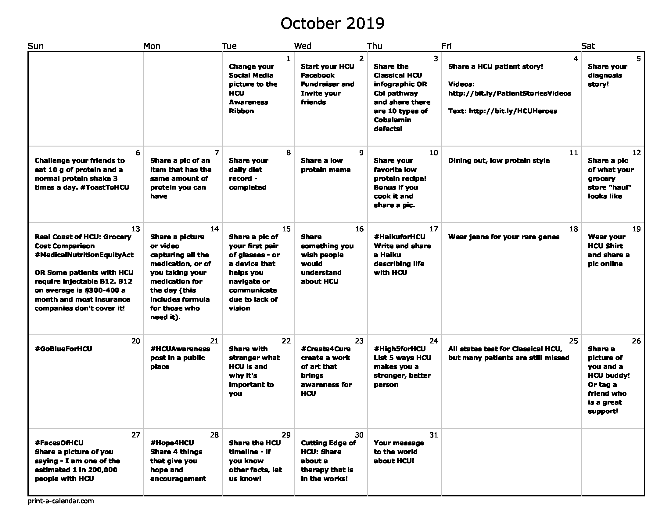 HCUAwareness2019Calendar HCUAwareness2019Calendar