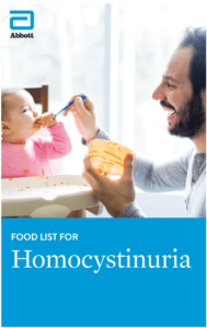 Food list for homocystinuria.