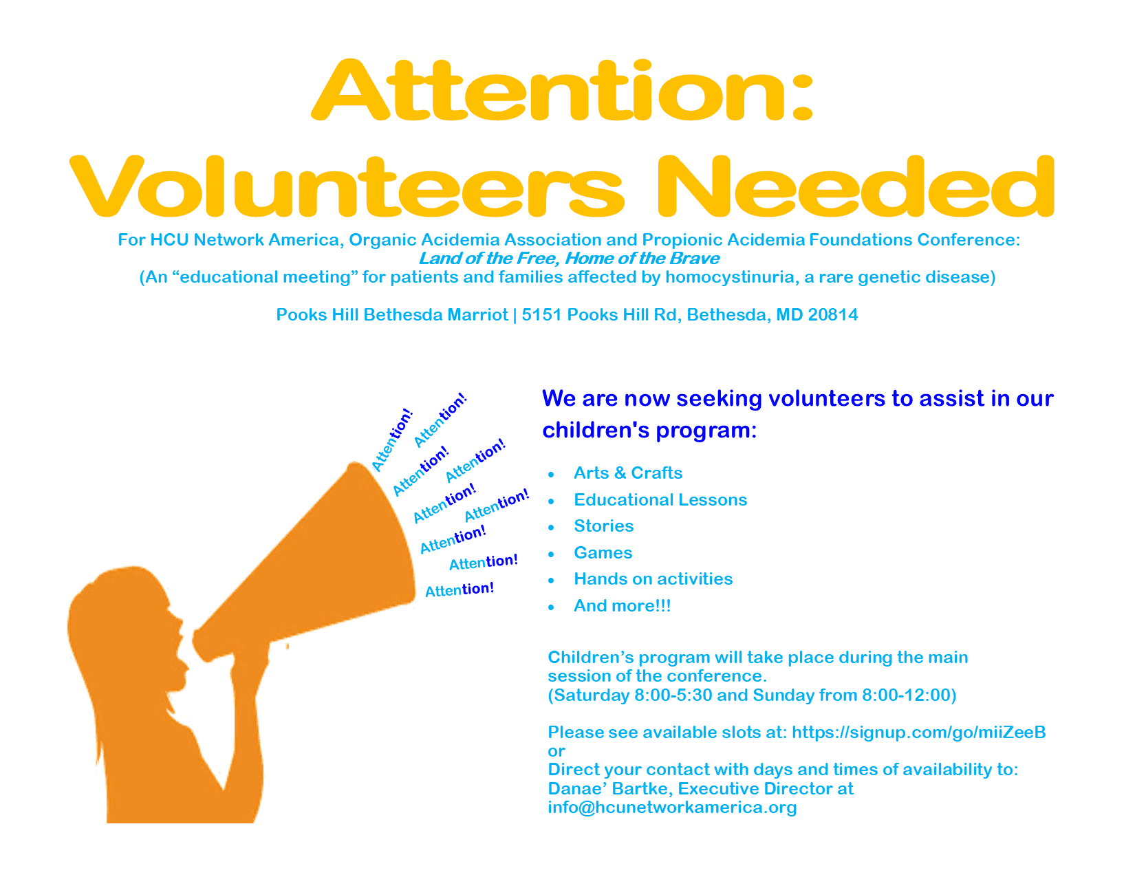 A flyer with the words volunteers needed.