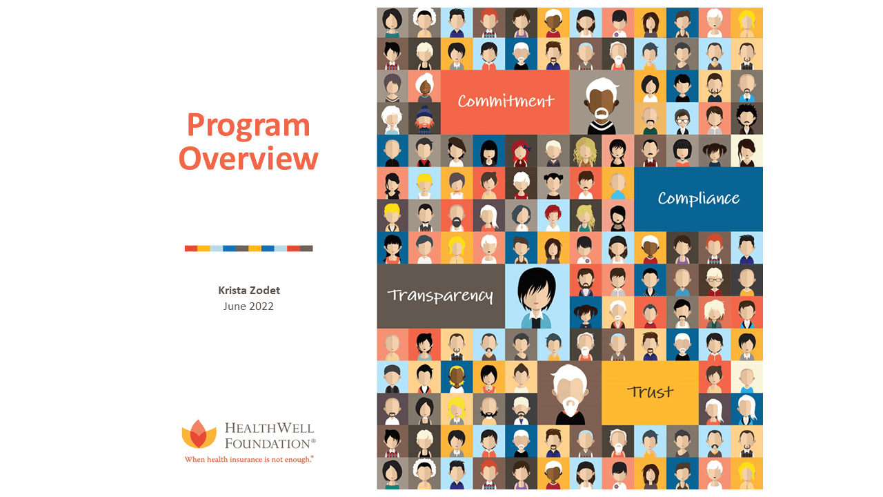 A program overview with a group of people.