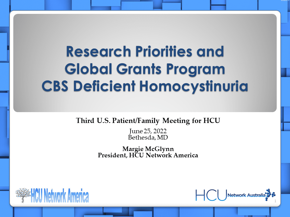 Research priorities and global grants program cbs deficient homolog.