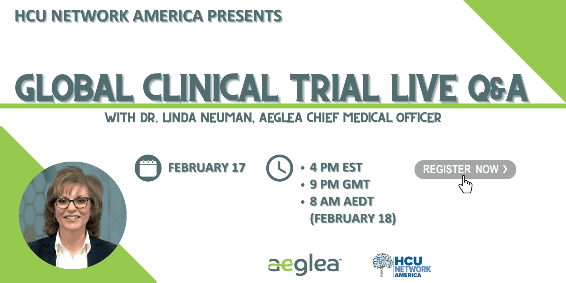 HCU Network America Presents, Global Clinical Trial Live Q&A with Aeglea