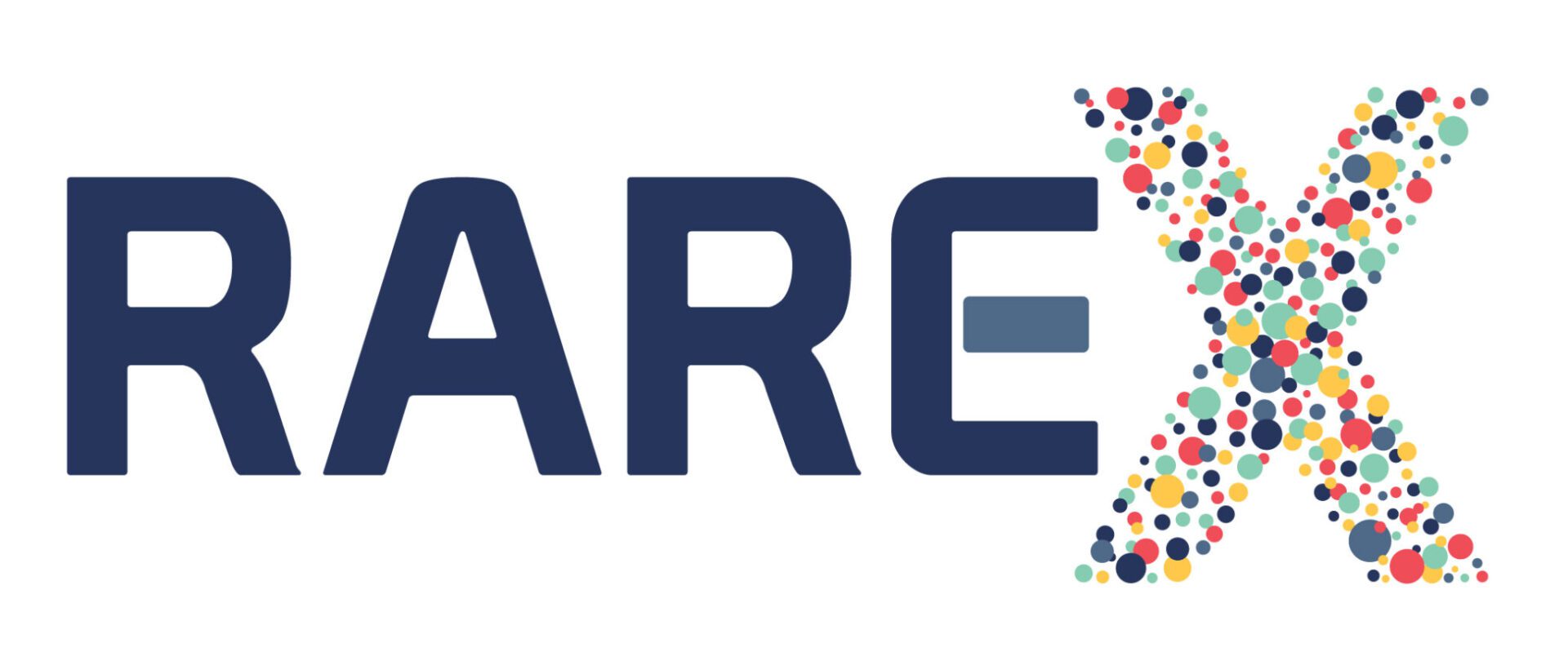 A colorful logo with the word rarex.