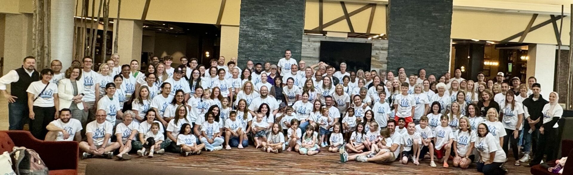 Large group of people posing for a photo