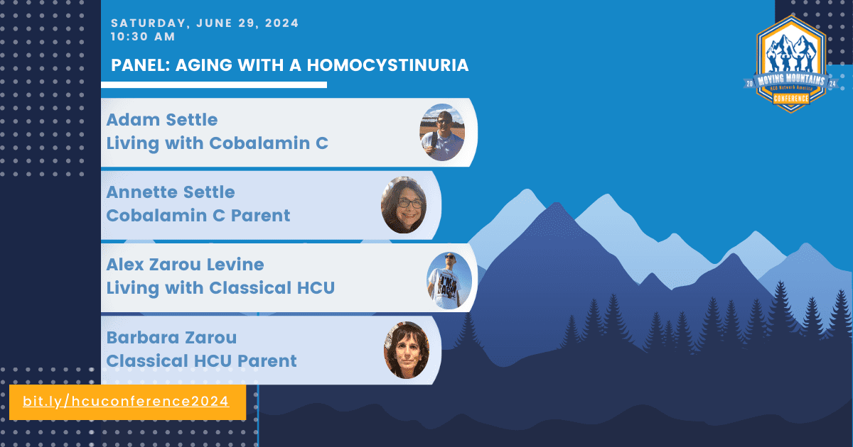 Aging with homocystinuria conference panel.