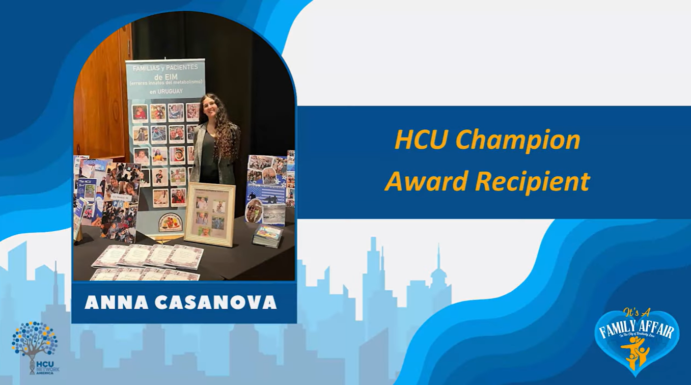 HCU Champion Award Recipient