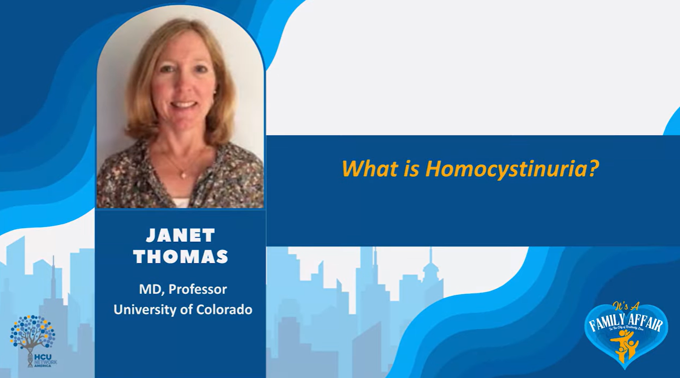 What is homocystinuria - Janet Thomas