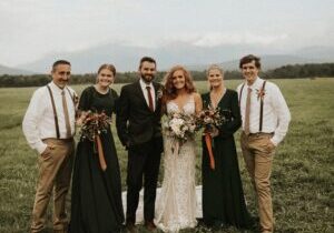 Lewis and family on a Green Color Field