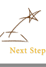 The next step logo with a star in the middle.